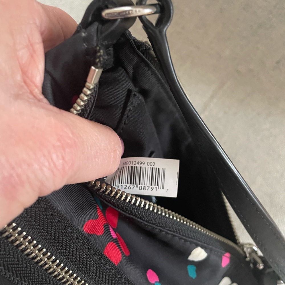 Marc Jacobs Black Floral Print Crossbody Bag with Colorful Accents - Picture 8 of 14